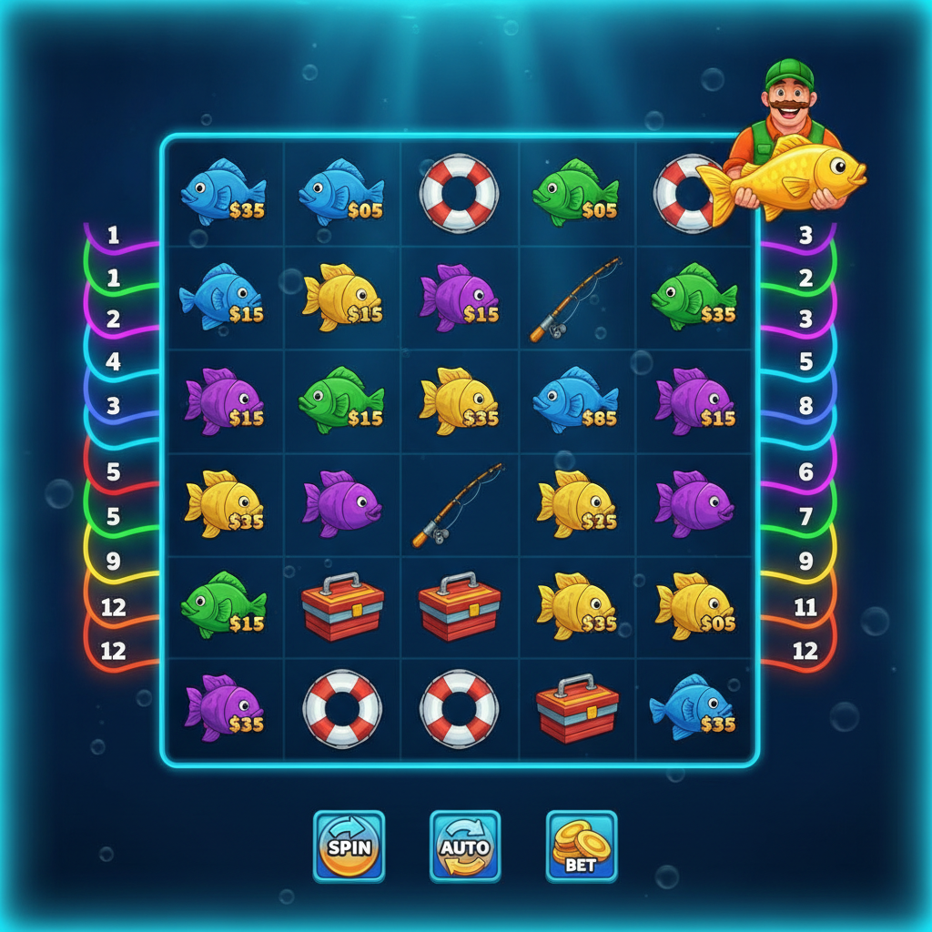 Fishin' Frenzy Prize Lines
